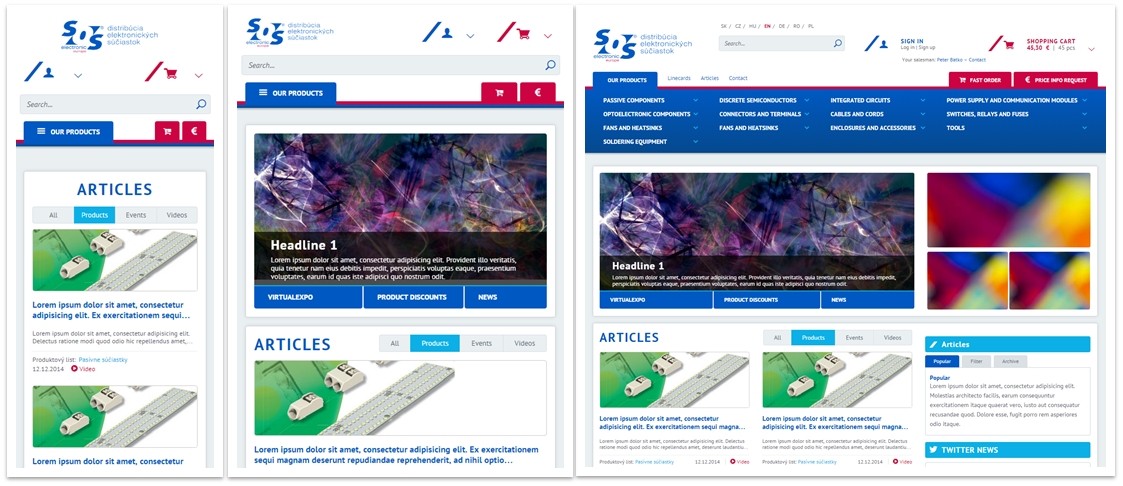 Új modern és reszponzív design